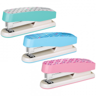 Степлер №24/6, 26/6 Berlingo "Silk Touch", до 20л., пластиковый корпус, ассорти