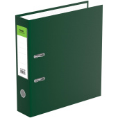   Папка-регистратор СТАММ "Стандарт", 70мм, бумвинил, с карманом на корешке, зеленая