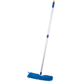   Швабра двусторонняя OfficeClean Professional, алюм. ручка 75-130см, насадка МОП микрофибра 40см