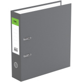   Папка-регистратор СТАММ "Стандарт", 70мм, бумвинил, с карманом на корешке, серая