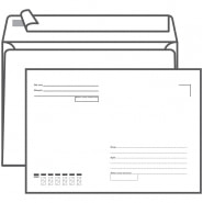 Конверт C5, 162*229мм, с подсказом, б/окна, отр. лента