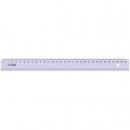 Линейка 30см Стамм, пластиковая, прозрачная тонированная