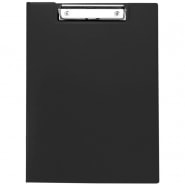 Папка-планшет с зажимом OfficeSpace А4, пластик, черный