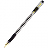 Ручка шариковая MunHwa "MC Gold" черная, 0,7мм, грип, штрих-код