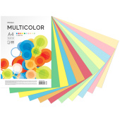 Бумага цветная OfficeSpace "Multicolor", А4, 80г/м2, 200л., (10 цветов)