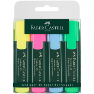  Набор текстовыделителей Faber-Castell "48" 04цв., 1-5мм, пластик. уп., европодвес