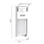 Диспенсер для жидкого мыла OfficeClean Professional, локтевой, белый, наливной, 1л