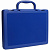 Портфель-кейс 1 отделение Стамм, A4, 275*375*57мм, на защелках, синий