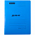 Скоросшиватель OfficeSpace "Дело", картон мелованный, 300г/м2, синий, пробитый, до 200л.
