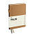   Ежедневник недатированный, А6, 136л., твердый переплет, кожзам, BG "Palm. Coffee", кофейный