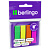 Флажки-закладки Berlingo 45*12 мм, 20л*4 неоновых цвета, в диспенсере, европодвес
