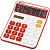 Калькулятор настольный Eleven CDC-110-WH/RD, 12 разрядов, двойное питание, 125*160*28мм, красно-белый