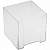 Подставка для бумажного блока Стамм, 9*9*9, прозрачный