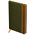  Ежедневник недатированный, А5, 136л., твердый переплет, кожзам, BG "Contrast. Khaki", болотный, цветной срез, на резинке